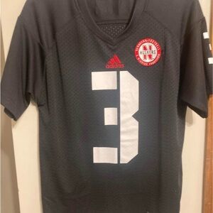 Adidas Black Huskers Jersey with Red Logo